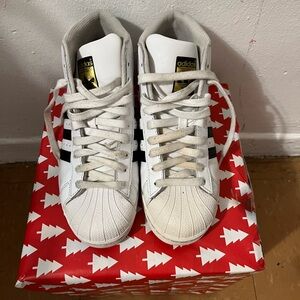 Adidas White and Black Sneakers